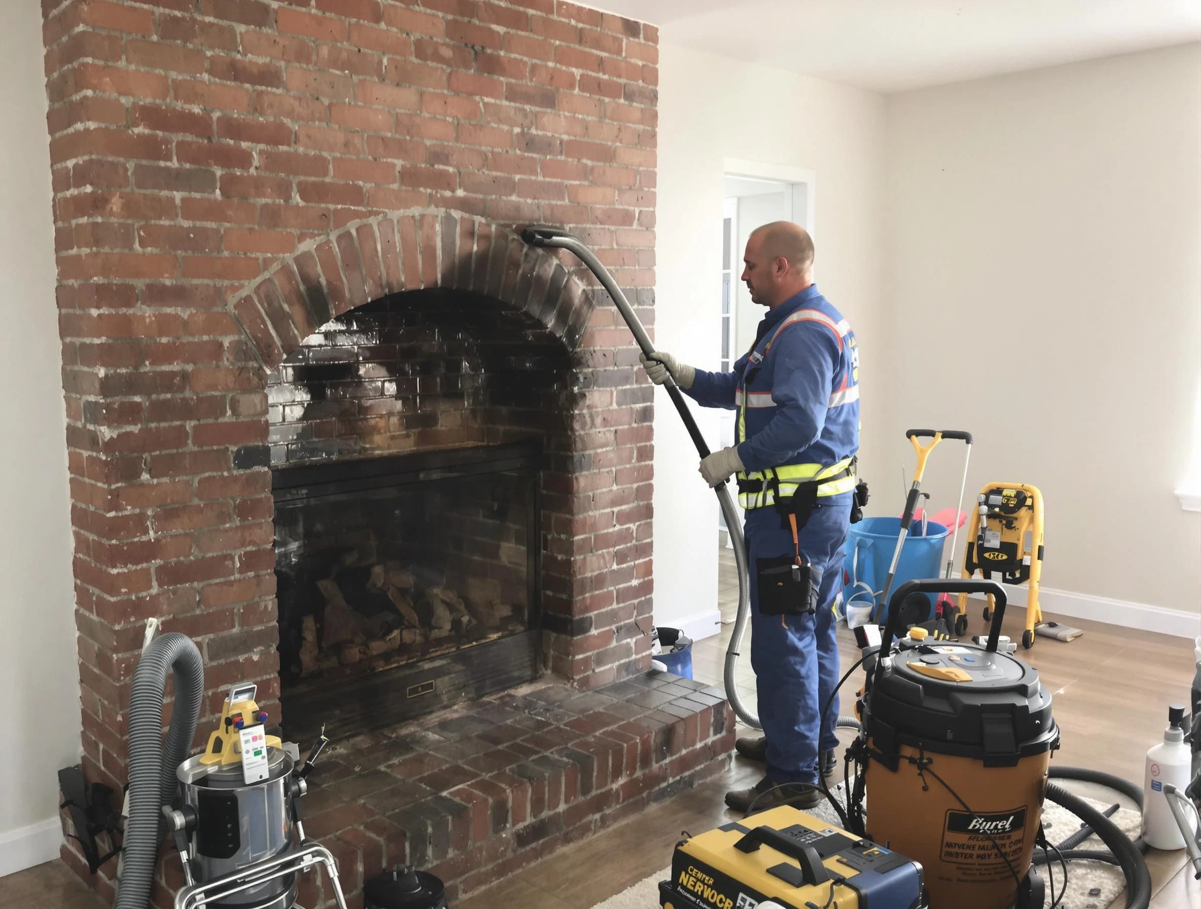 Forest Park Chimney Sweep expert performing detailed chimney sweep in Forest Park, GA