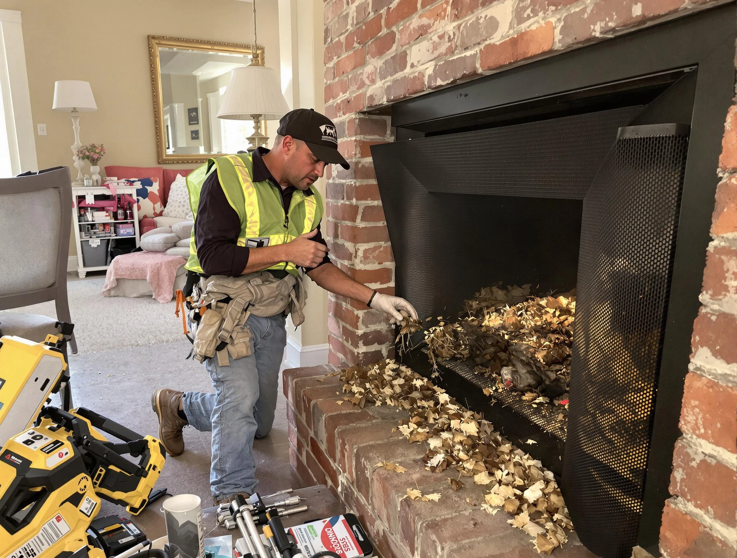 Safe screening installation by Forest Park Chimney Sweep in Forest Park, GA