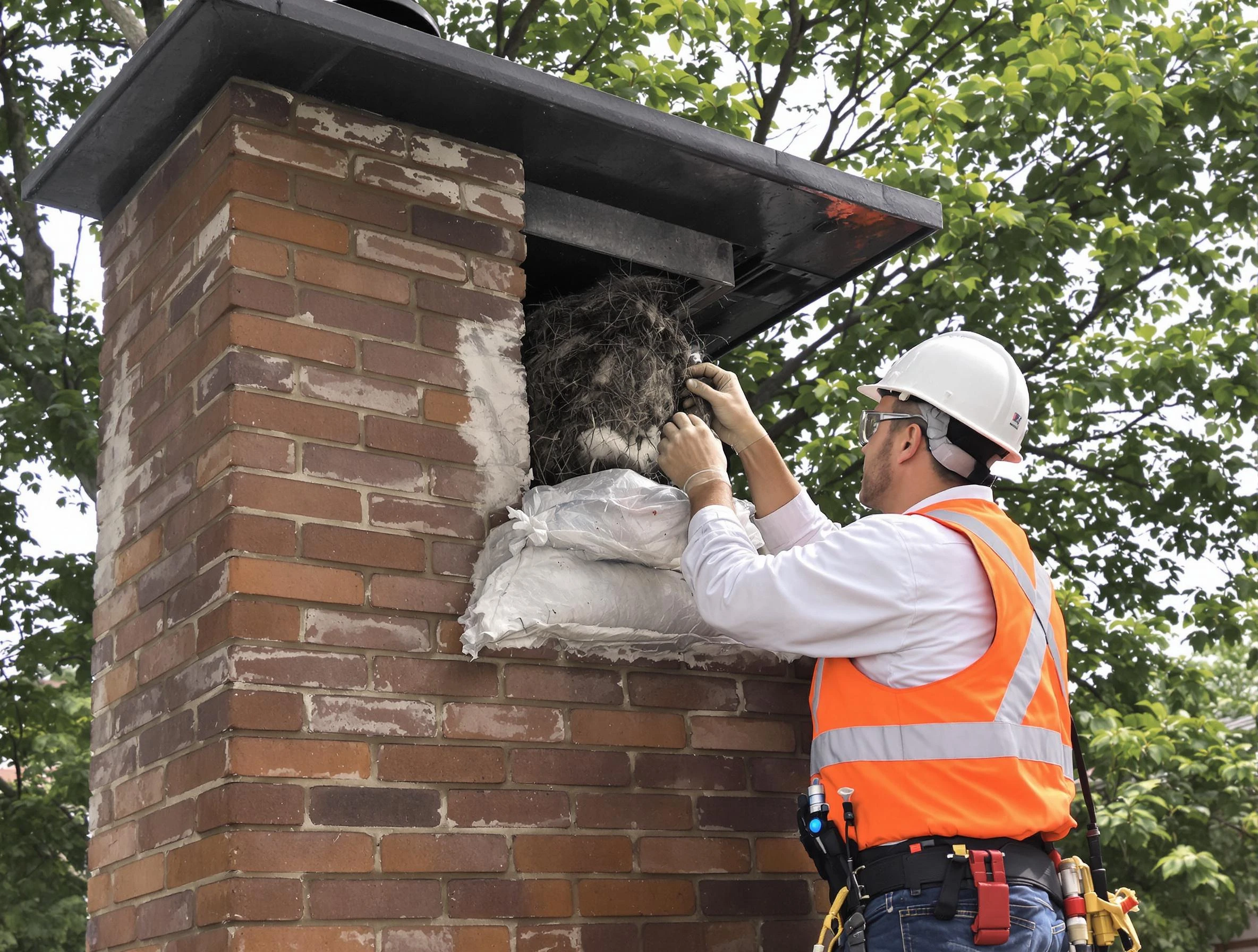 Humane removal of debris and animals by Forest Park Chimney Sweep in Forest Park, GA