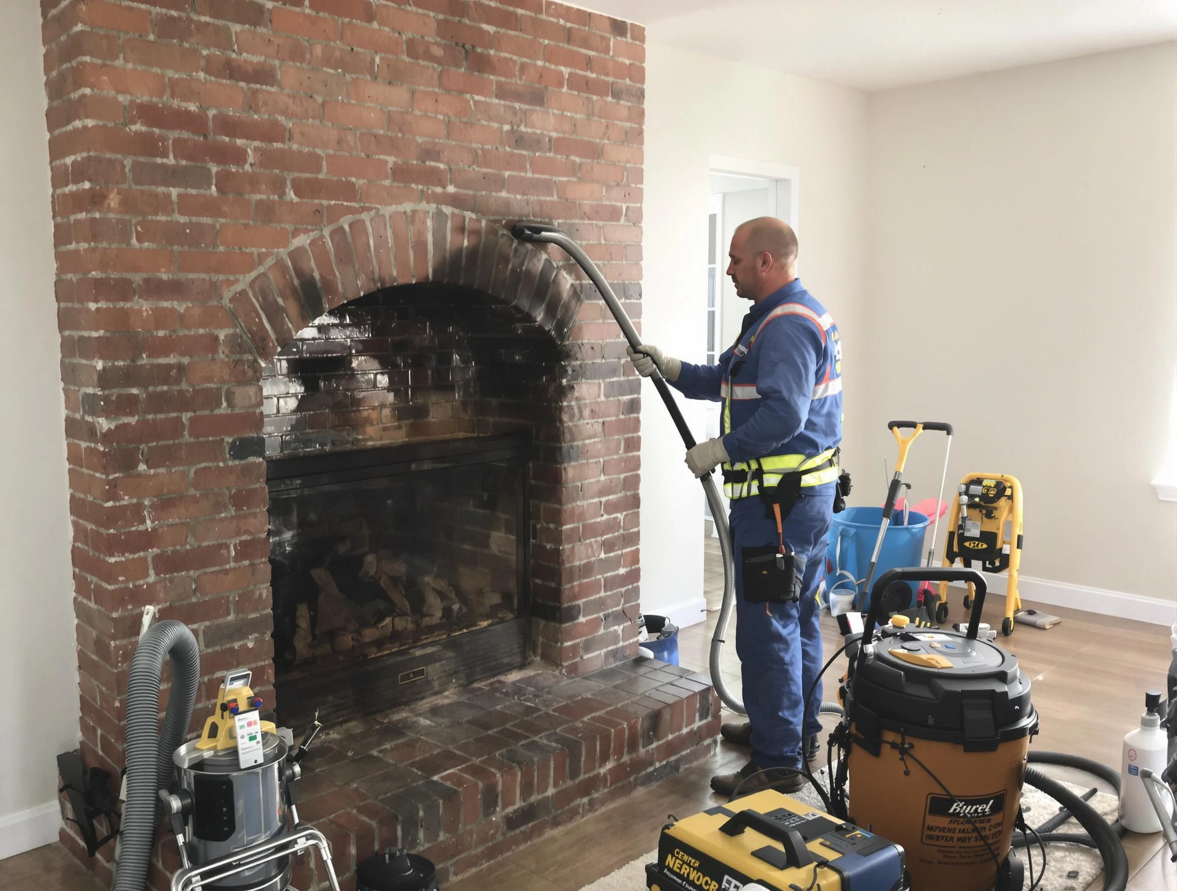 Forest Park Chimney Sweep expert performing detailed chimney sweep in Forest Park, GA